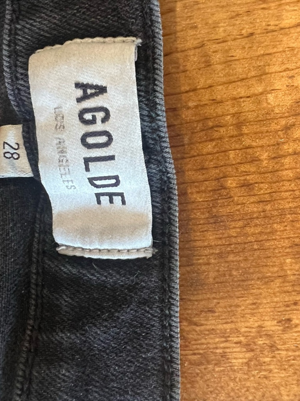 Agolde Black mid-Waist Denim Jeans